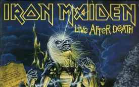 IRON MAIDEN - LIVE AFTER DEATH - prz&oacute;d okładki