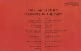 MCCARTNEY PAUL - FLOWERS IN THE DIRT - tył okładki