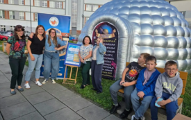 KOSMOS PRZED BIBLIOTEKĄ! MOBILNE PLANETARIUM. PROJEKT "NAUKA MIĘDZY SŁOWAMI"