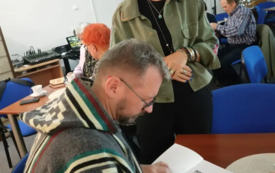 Jędrzej Maka. Noc Bibliotek 2026. Projekt Stacja Wodzisław Śląski, kierunek świat - 2