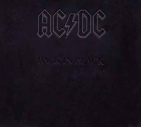 AC/DC - Back In Black. Okładka płyty