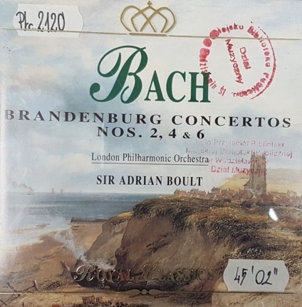 Zdjęcie do BACH JOHANN SEBASTIAN - Brandenburg Concertos No. 2, 4, 6