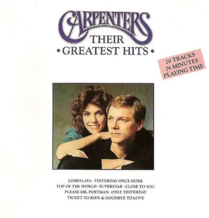 CARPENTERS - Greatest Hits. Okładka płyty