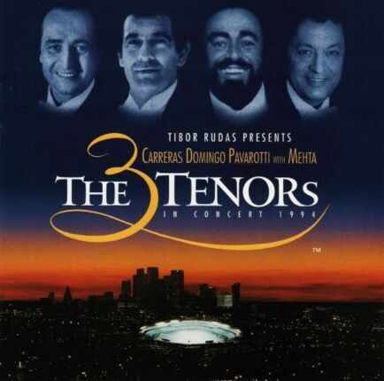CARRERAS, DOMINGO, PAVAROTTI - 3 Tenors in Concert, Los Angeles 1994. Okładka płyty