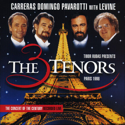 CARRERAS, DOMINGO, PAVAROTTI with LEVINE JAMES - 3 Tenors in Concert, Paris 1998. Okładka płyty