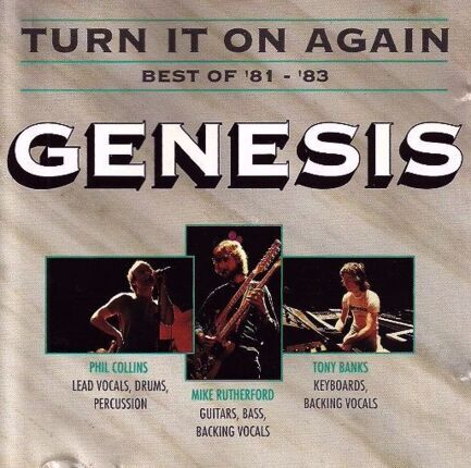 GENESIS - Turn It On Again. Best of 81-83. Okładka płyty