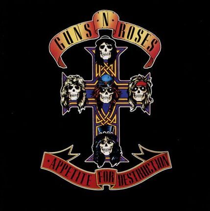 GUNS N' ROSES - Appetite For Destruction. Okładka płyty