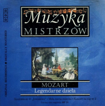 MOZART WOLFGANG AMADEUSZ - Legendarne dzieła. Okładka płyty