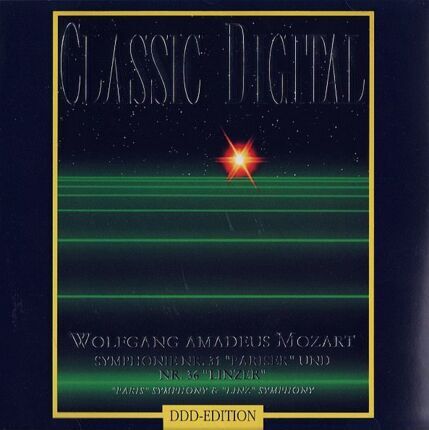 MOZART WOLFGANG AMADEUSZ - Symphonie nr 31 'Pariser' und nr 36 'Linzer' / 'Paris' Symphony & 'Linz' Symphony. Okładka płyty