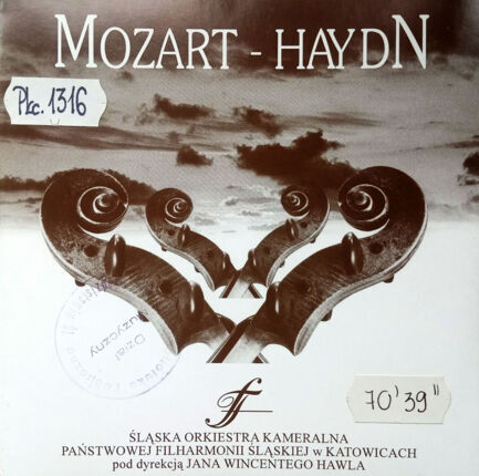 ŚLĄSKA ORKIESTRA KAMERALNA PAŃSTWOWEJ FILHARMONII ŚLĄSKIEJ W KATOWICACH - Mozart-Haydn. Okładka płyty