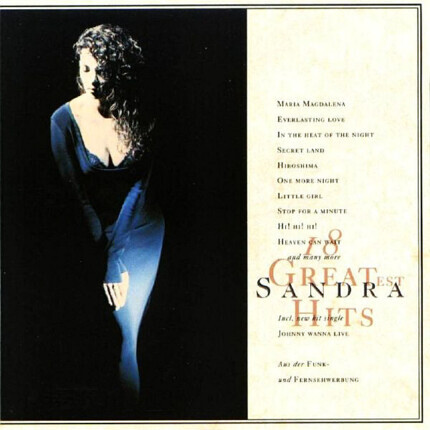SANDRA - 18 Greatest Hits. Okładka płyty