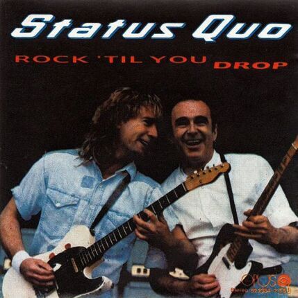 STATUS QUO - Rock 'Till You Drop. Okładka płyty