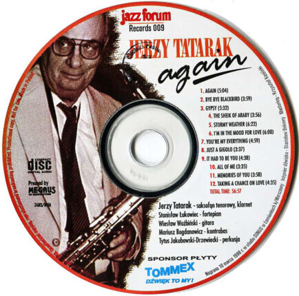 TATARAK JERZY - Again. Okładka płyty