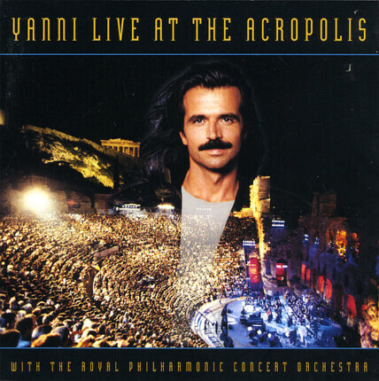 YANNI, ROYAL PHILHARMONIC CONCERT ORCHESTRA - Live At The Acropolis. Okładka płyty