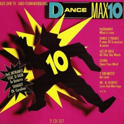 Dance Max 10. Okładka płyty