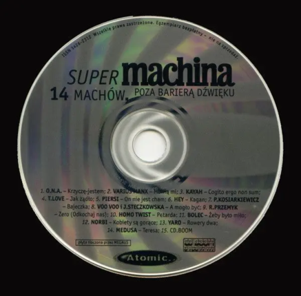 Super machina. 14 machów poza barierą dźwięku. Okładka płyty