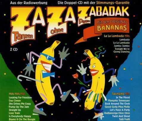 ORIGINAL BANANAS - Za Za Zabadak. Tanzen ohne Pause. Okładka płyty