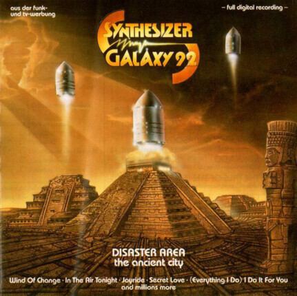 DISASTER AREA - Synthesizer Galaxy 92. Okładka płyty