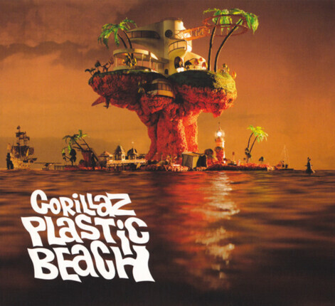 GORILLAZ - Plastic Beach. Okładka płyty