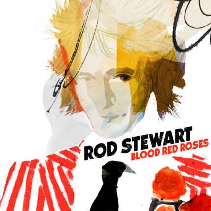 STEWART ROD - Blood Red Roses. Okładka płyty