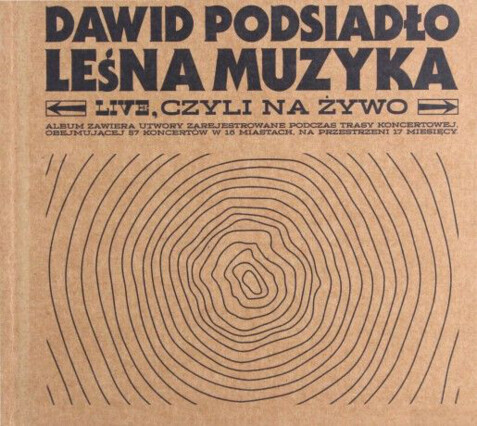 PODSIADŁO DAWID - Leśna muzyka. Live, czyli na żywo. Okładka płyty