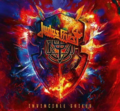 JUDAS PRIEST - Invincible Shield. Okładka płyty