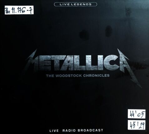 METALLICA - Woodstock Chronicles. Live Radio Broadcast. Okładka płyty