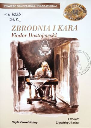 DOSTOJEWSKI FIODOR - ZBRODNIA I KARA. okładka książki audio