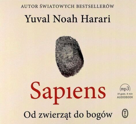 HARARI YUVAL NOAH - SAPIENS. OD ZWIERZĄT DO BOGÓW. okładka ksiązki audio