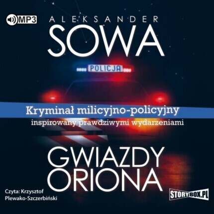 SOWA ALEKSANDER - SERIA Z EMILEM STOMPOREM 1. GWIAZDY ORIONA. okładka książki audio