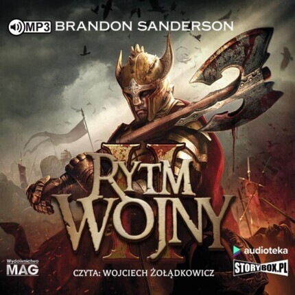 SANDERSON BRANDON - ARCHIWUM BURZOWEGO ŚWIATŁA 4.1 RYTM WOJNY 2. okładka książki audio