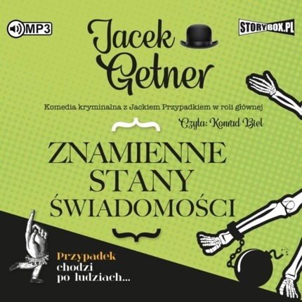 GETNER JACEK – DETEKTYW JACEK PRZYPADEK 2. ZNAMIENNE STANY ŚWIADOMOŚCI. okładka książki audio