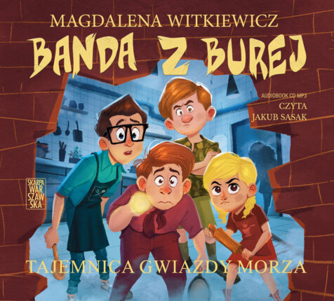 WITKIEWICZ MAGDALENA - BANDA Z BUREJ 4. TAJEMNICA GWIAZDY MORZA. okładka książki audio