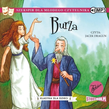 SHAKESPEARE WILLIAM – SZEKSPIR DLA MŁODEGO CZYTELNIKA. BURZA. Okładka książki audio
