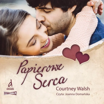 WALSH COURTNEY - PAPIEROWE SERCA. Okładka książki audio