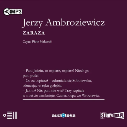 AMBROZIEWICZ JERZY - ZARAZA. Okładka książki audio