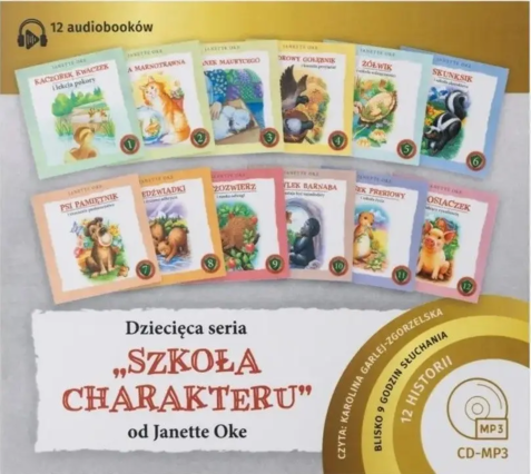 Oke Janette - Szkoła charakteru. okładka książki audio