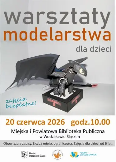 WARSZTATY MODELARSTWA DLA DZIECI - SPOTKANIE CZERWCOWE - 20 czerwca 2026, godz. 10.00