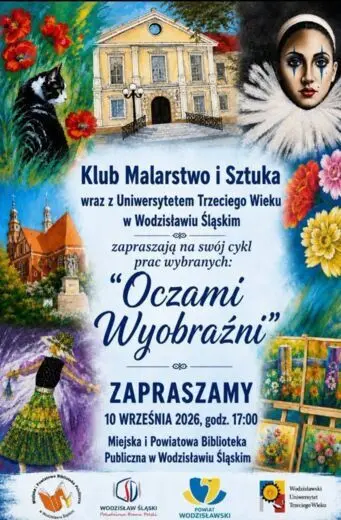 KLUB MALARSTWO I SZTUKA, WUTW. "OCZAMI WYOBRŹNI" WERNISAŻ WYSTAWY. GALERIA POD FIKUSEM - 10 września, godz. 17.00