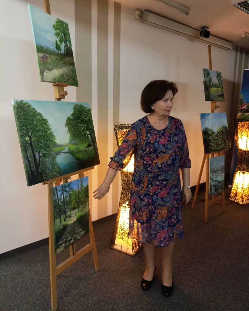 KRYSTYNA KOBYŁECKA. "PIĘKNO NATURY" WERNISAŻ WYSTAWY MALARSTWA. GALERIA POD FIKUSEM