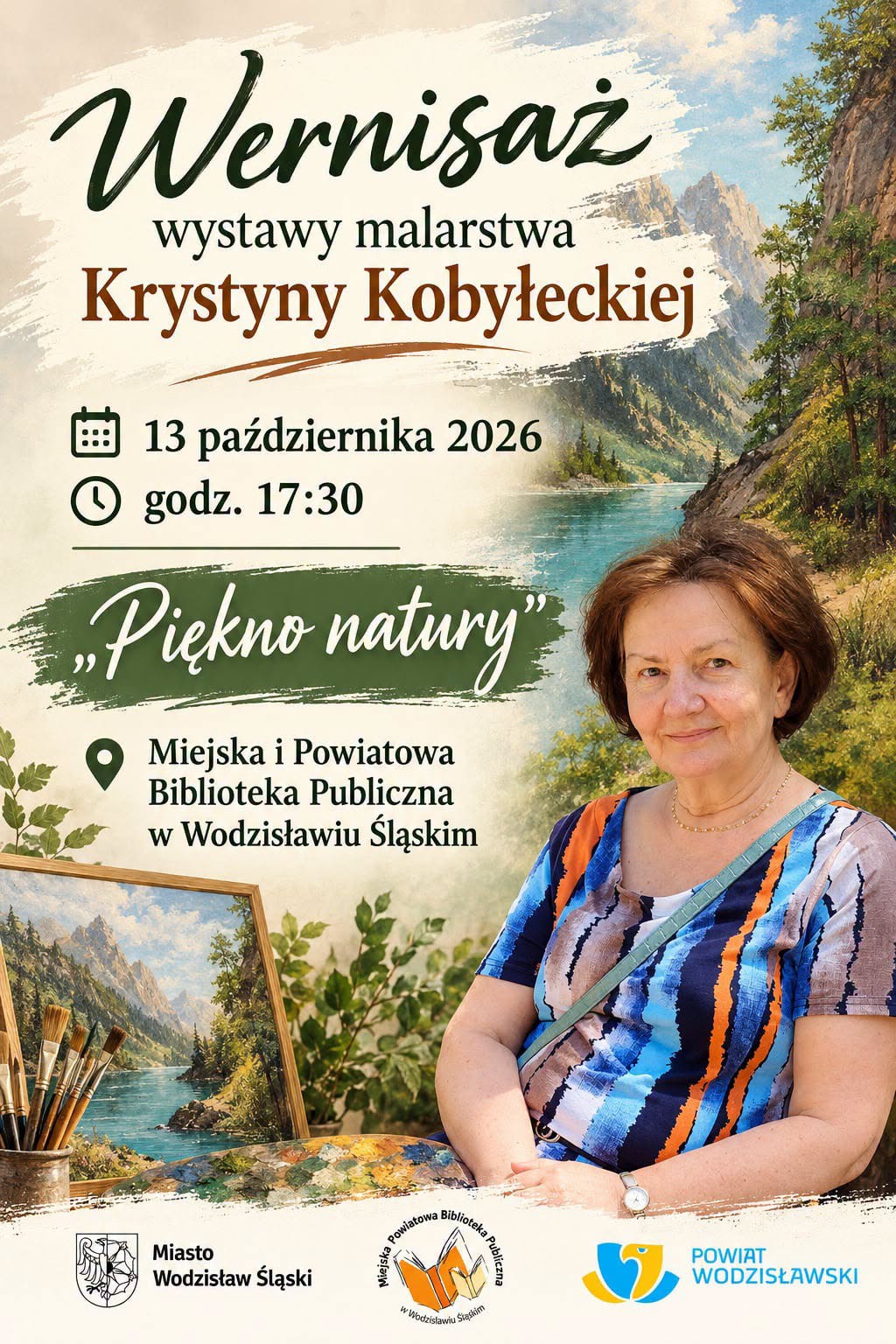 KRYSTYNA KOBYŁECKA. "PIĘKNO NATURY" WERNISAŻ WYSTAWY MALARSTWA - 13 października 2026, godz. 17.30