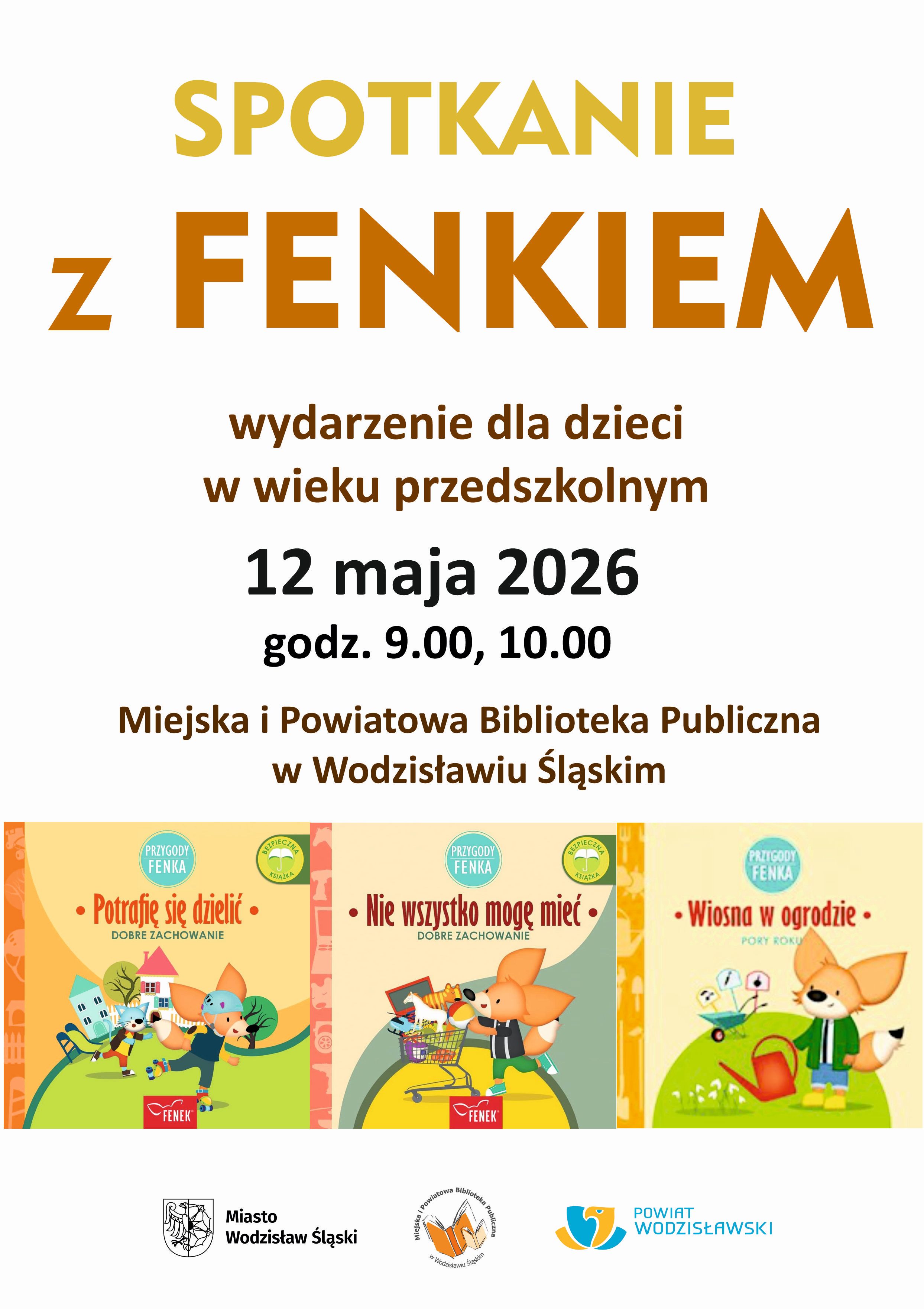 SPOTKANIE Z FENKIEM. WYDARZENIE DLA DZECI W WIEKU PRZEDSZKOLNYM - 12 maja 2026, godz. 9.00 i&nbsp;10.00