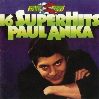 ANKA PAUL - 16 Super Hits. Okładka płyty