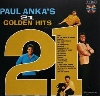 ANKA PAUL - 21 Golden Hits. Okładka płyty