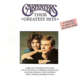 CARPENTERS - Greatest Hits. Okładka płyty