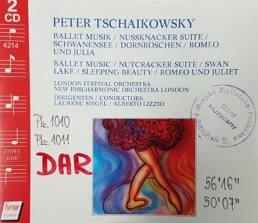 CZAJKOWSKI PIOTR - Ballet Music, Nutcracker Suite, Swan Lake, Sleeping Beauty, Romeo and Juliet. Okładka płyty