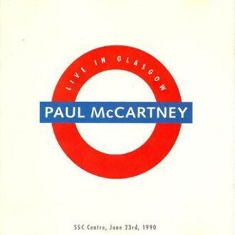 McCARTNEY PAUL - Live In Glasgow 1990. Okładka płyty