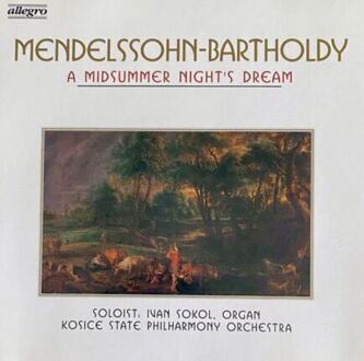 MENDELSSOHN-BARTHOLDY FELIX - A Midsummer Nights Dream ; POULENC FRANCIS - Concerto in G Minor for Organ, Strings and Timpani. Okładka płyty