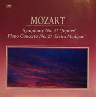 MOZART WOLFGANG AMADEUSZ - Symphony No. 41 'Jupiter', Piano Concerto No. 21 'Elvira Madigan'. Okładka płyty