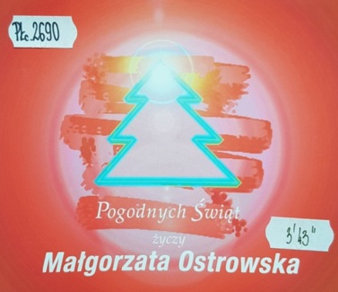 Zdjęcie do OSTROWSKA MAŁGORZATA - Pogodnych Świąt